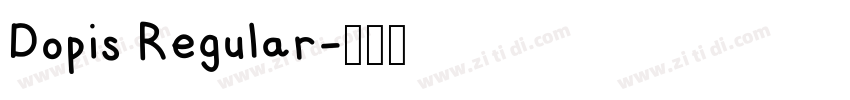 Dopis Regular字体转换